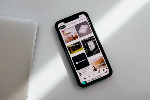 Smartphone showing an online shopping app